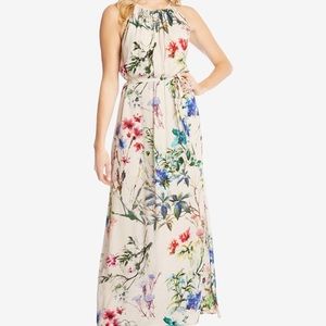 NWT Karen Kane botanical halter maxi dress